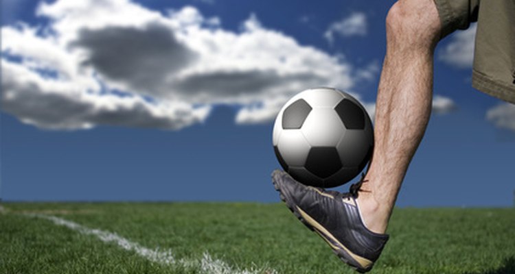 Calf muscle injury can happen during sporting events.