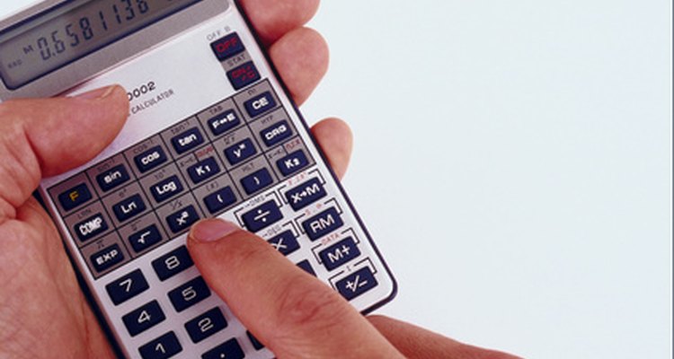 Uma calculadora científica torna fácil o uso de expoentes