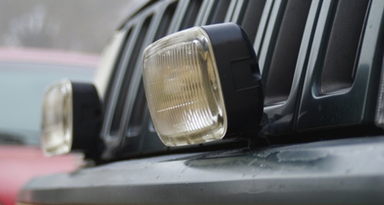Fog lights on an SUV