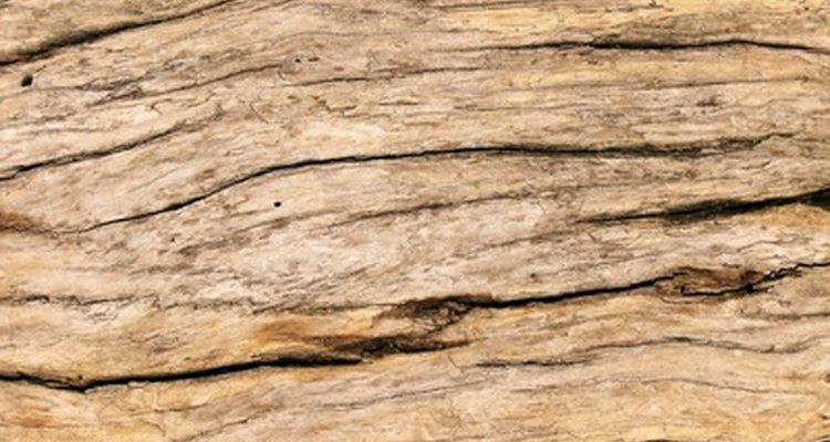 Wood is treated with copper sulphate to prevent fungal growth.