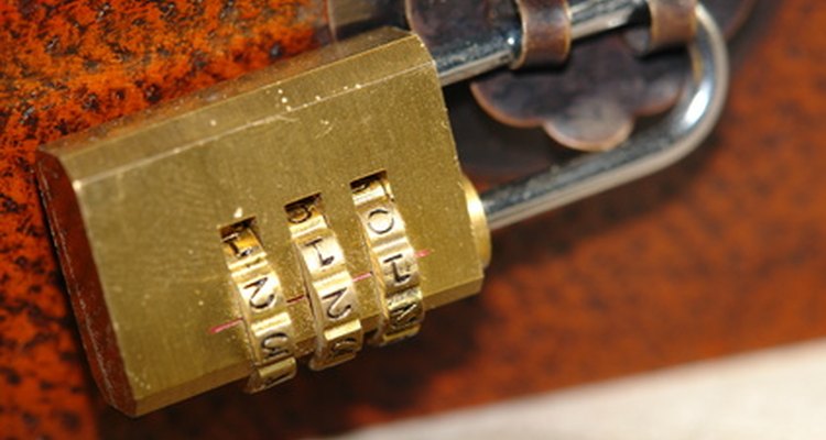 Change a padlock's code several times over the course of use to keep items protected.