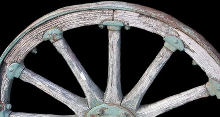 Center caps were placed on wagon wheels to protect the wooden axles from the elements of nature and dirt roads.