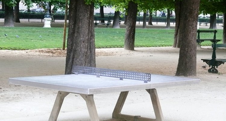 A damaged ping-pong table surface can be repaired to acceptable condition.