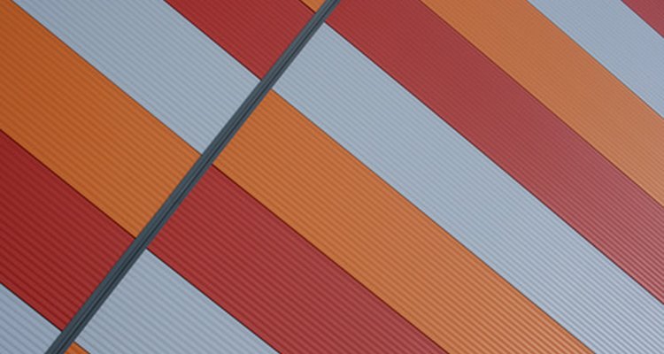 Plastic corrugated roofing panels come in a variety of colours.