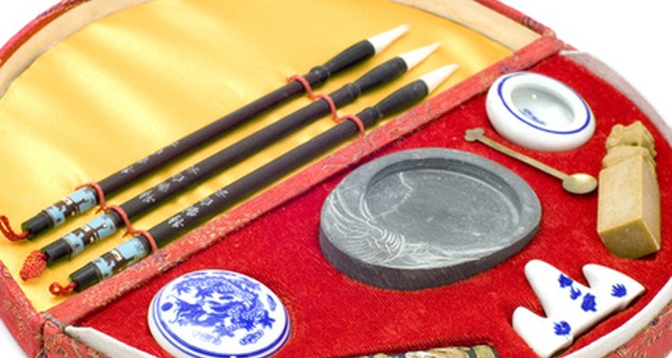 Las modernas herramientas de caligrafía china son similares a algunas de la antigüedad.