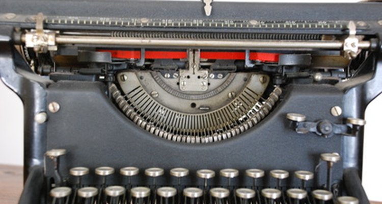 A typewriter similar to an old underwood.