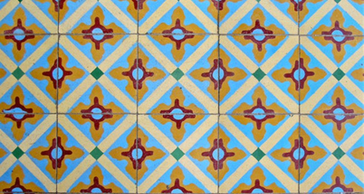 Porcelain tiles can be painted and decorated in a number of styles.