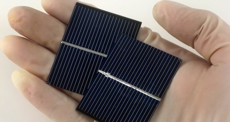 Ejemplo de celda solar de producción en masa.