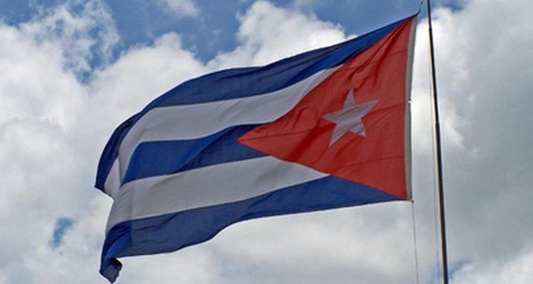 La bandera de Cuba.