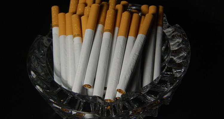 Cigarettes often leave behind a yellow residue on wallpaper.