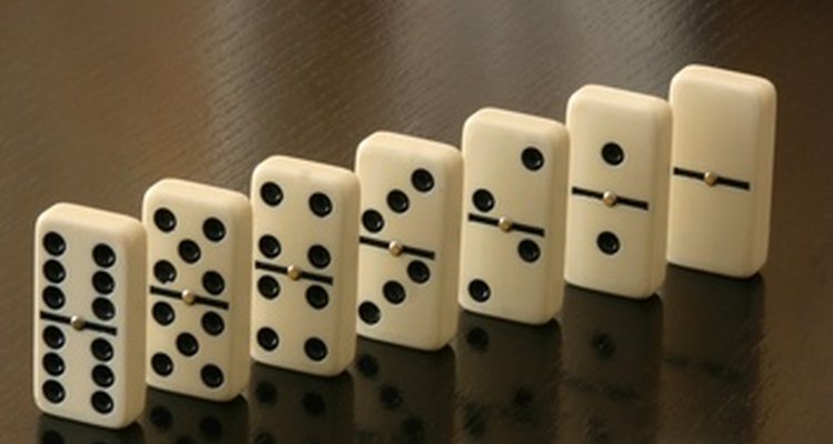 Dominoes with the same number on each side are known as doubles.