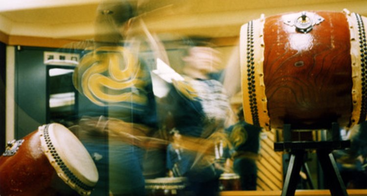 Taiko drumming is a newly revived Japanese tradition.