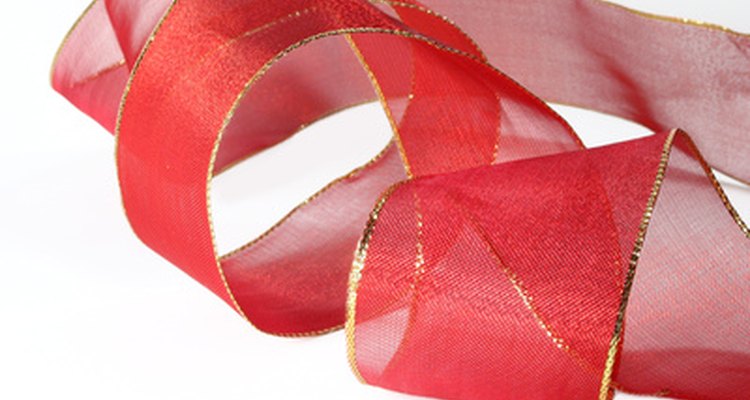 Organza ribbon is ideal for making small gift bags.