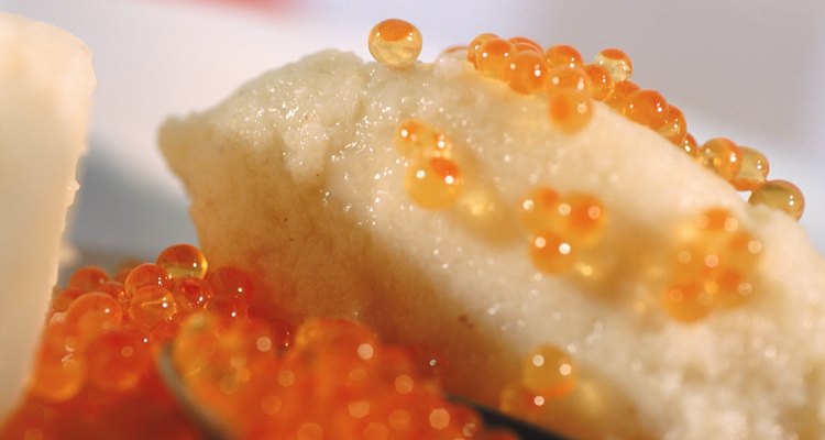 Caviar egg, close-up