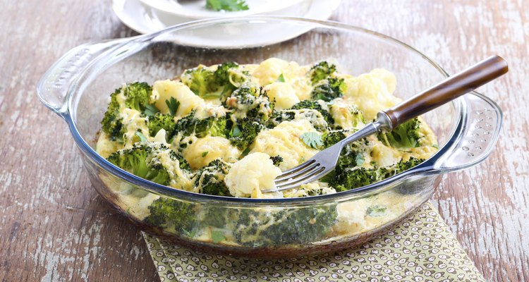 Broccoli and cauliflower gratin