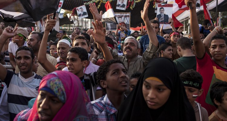 Protests in Egypt.