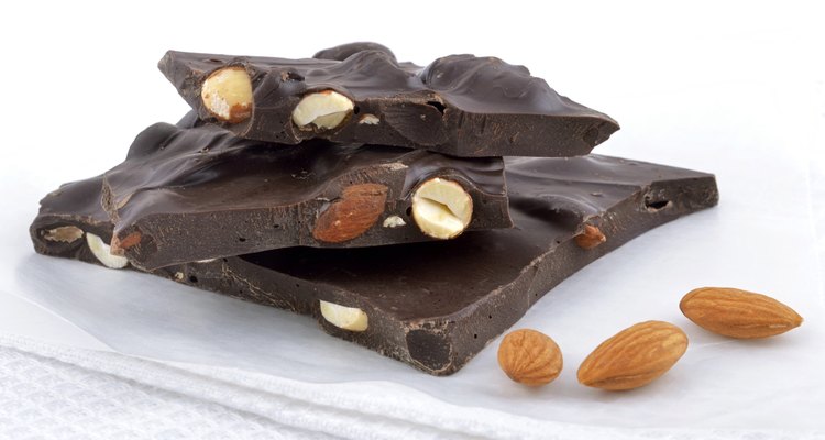 Dark chocolate almond bark