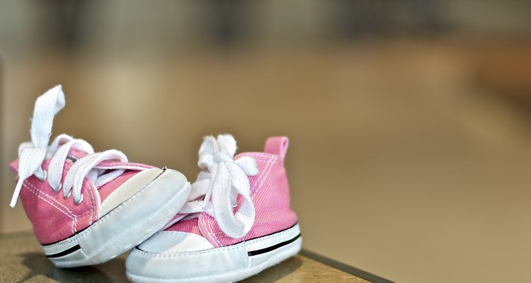 Pink Booties on table top