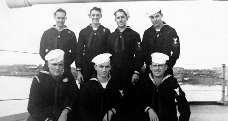 Vintage image of sailors