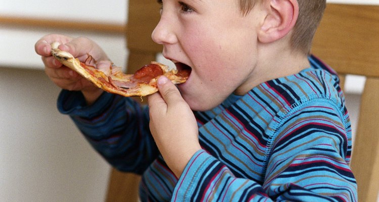 Los niños adoran la pizza.