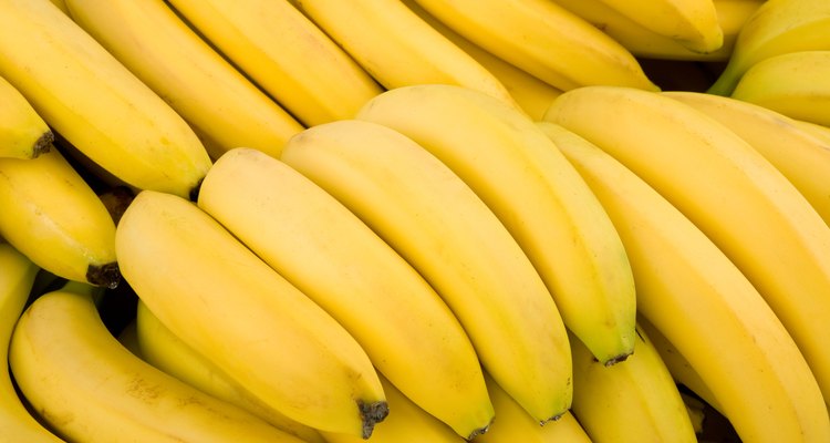 Background of many bananas