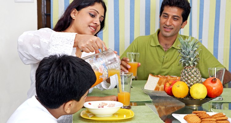 A refeição em família é um momento de convivência