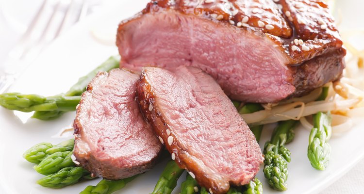 Duck Breast on Asparagus