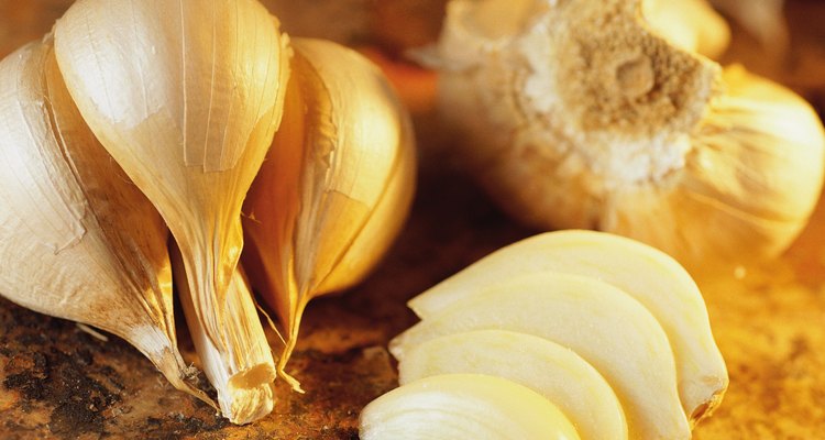 Garlic cloves  whole and sliced