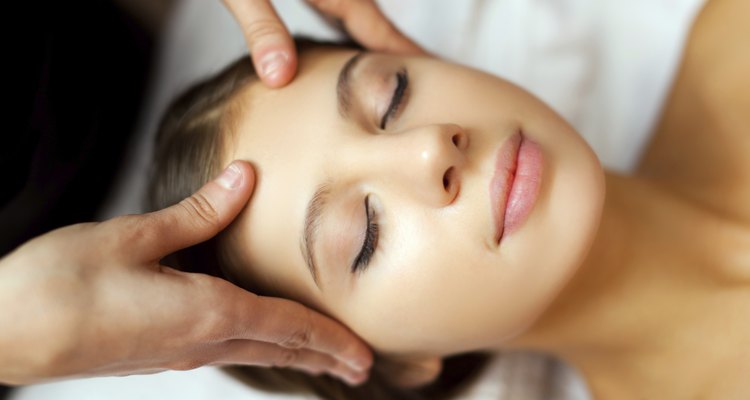 Woman having a massage