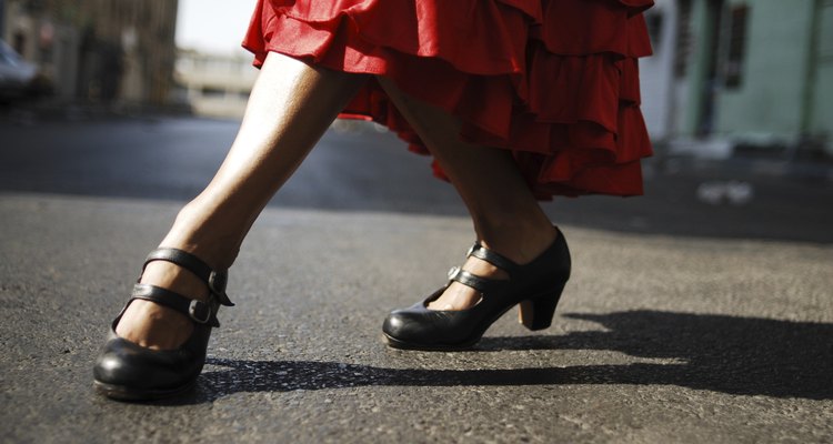 Flamenco dancers feet