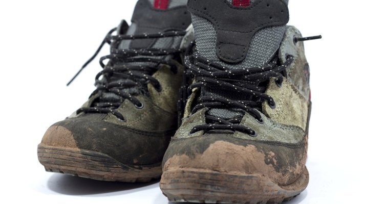 dirty hiking shoes