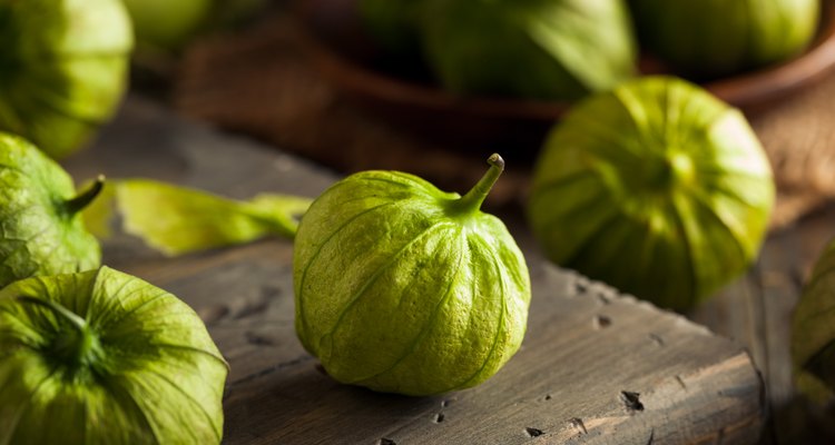 Healthy Organic Green Tomatillos