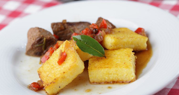 Polenta with meat