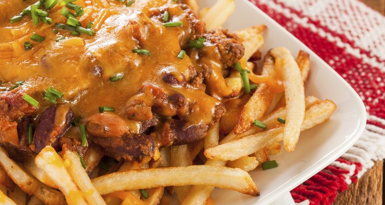 Unhealthy Messy Chili Cheese Fries