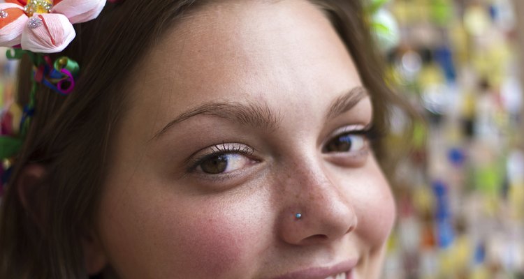 How fast does a nose ring hole on sale close