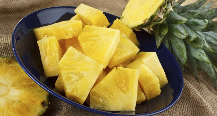 Cut pineapple