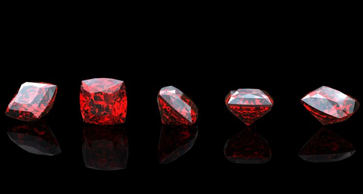 Garnet. Jewelry gems