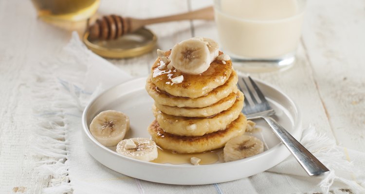 cottage cheese pancakes with honey