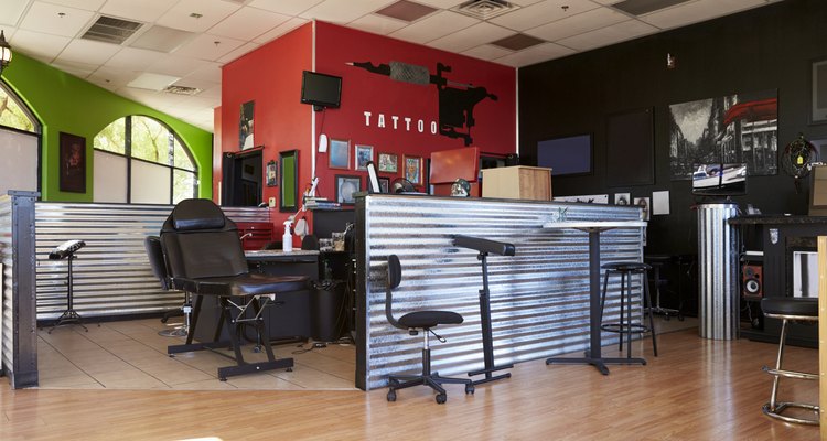 Interior Of Empty Tattoo Parlor