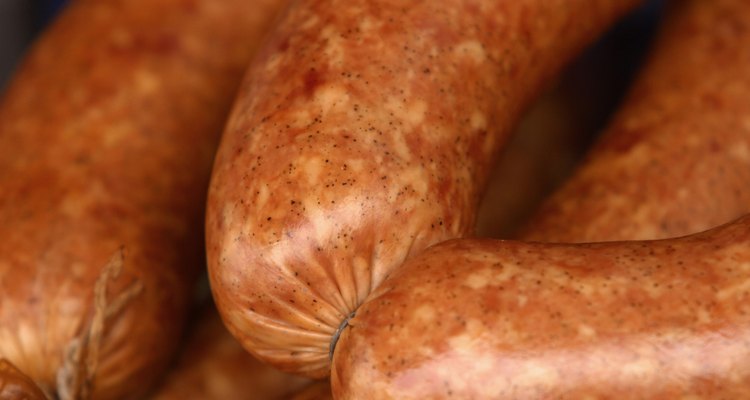 Close-up of sausage links