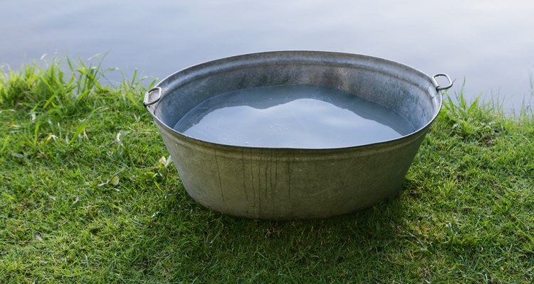 A washtub can be used to build a bass.