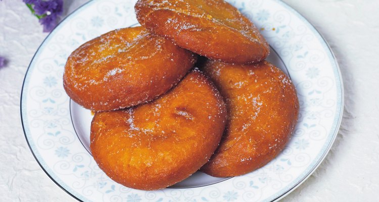 Hole-less doughnuts are filled with jelly for a sweet treat.
