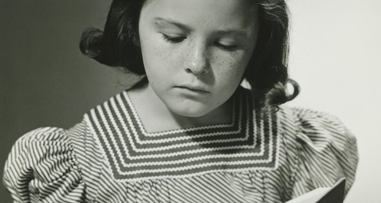 Kids often wore handmade clothes to school in the 1930s.