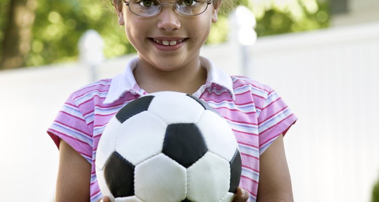 Protect your child's eyeglasses with cable temples and allow her to play.