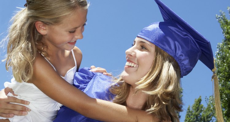 Graduate Holding Daughter