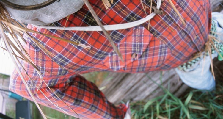 Make a scarecrow head for your scarecrow's body.