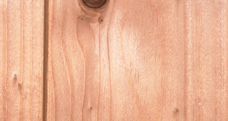 Treat knots to ensure a uniform finish on wood surfaces.