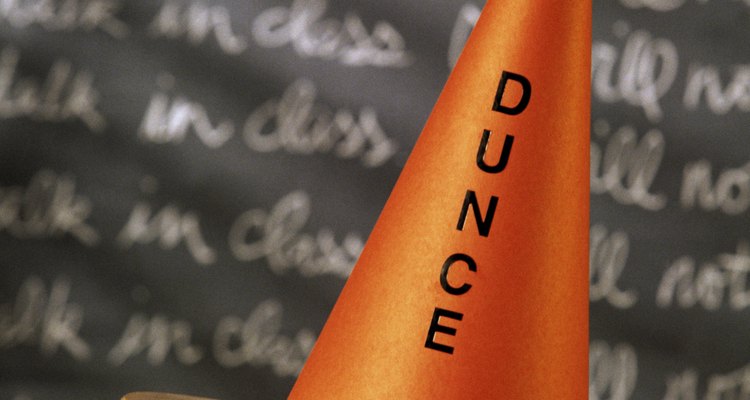 The dunce hat was a humiliation rather than a punishment.