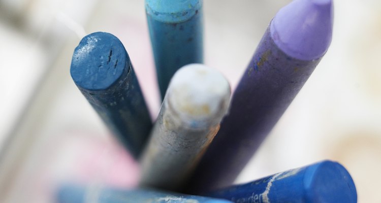 Oil pastels are colourful, but sometimes messy.