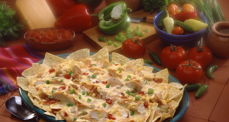 Los nachos de pollo son fáciles de hacer en casa.